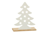 Arbre de Noël Tlh Alu/Ht Blanc/Nat L - (36260)